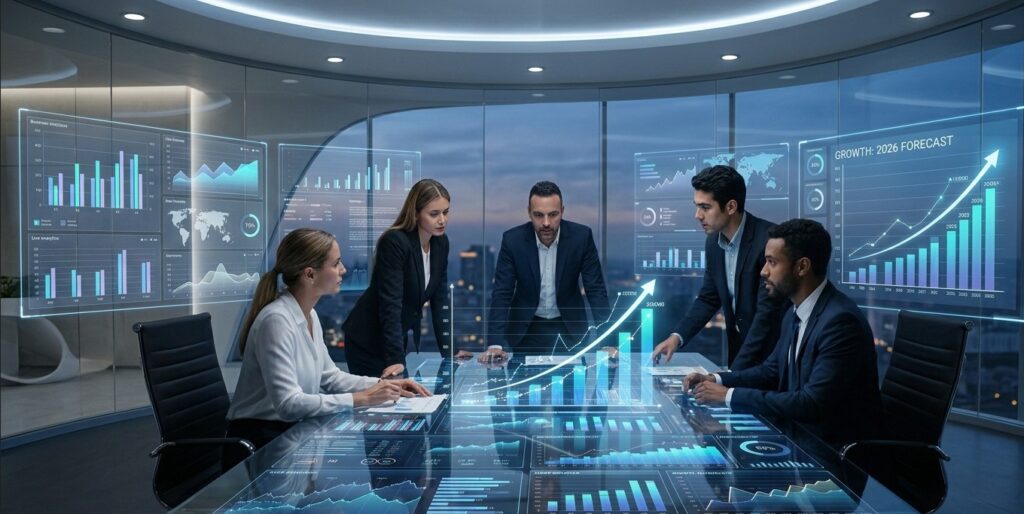 business growth trends 2026 digital economy strategy concept